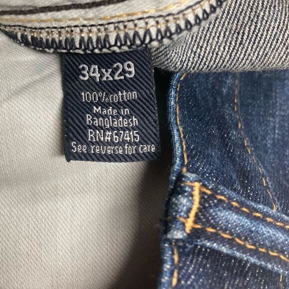 AMERICAN EAGLE Men’s Original Straight Jeans Size 34X29 Blue - Picture 6 of 10